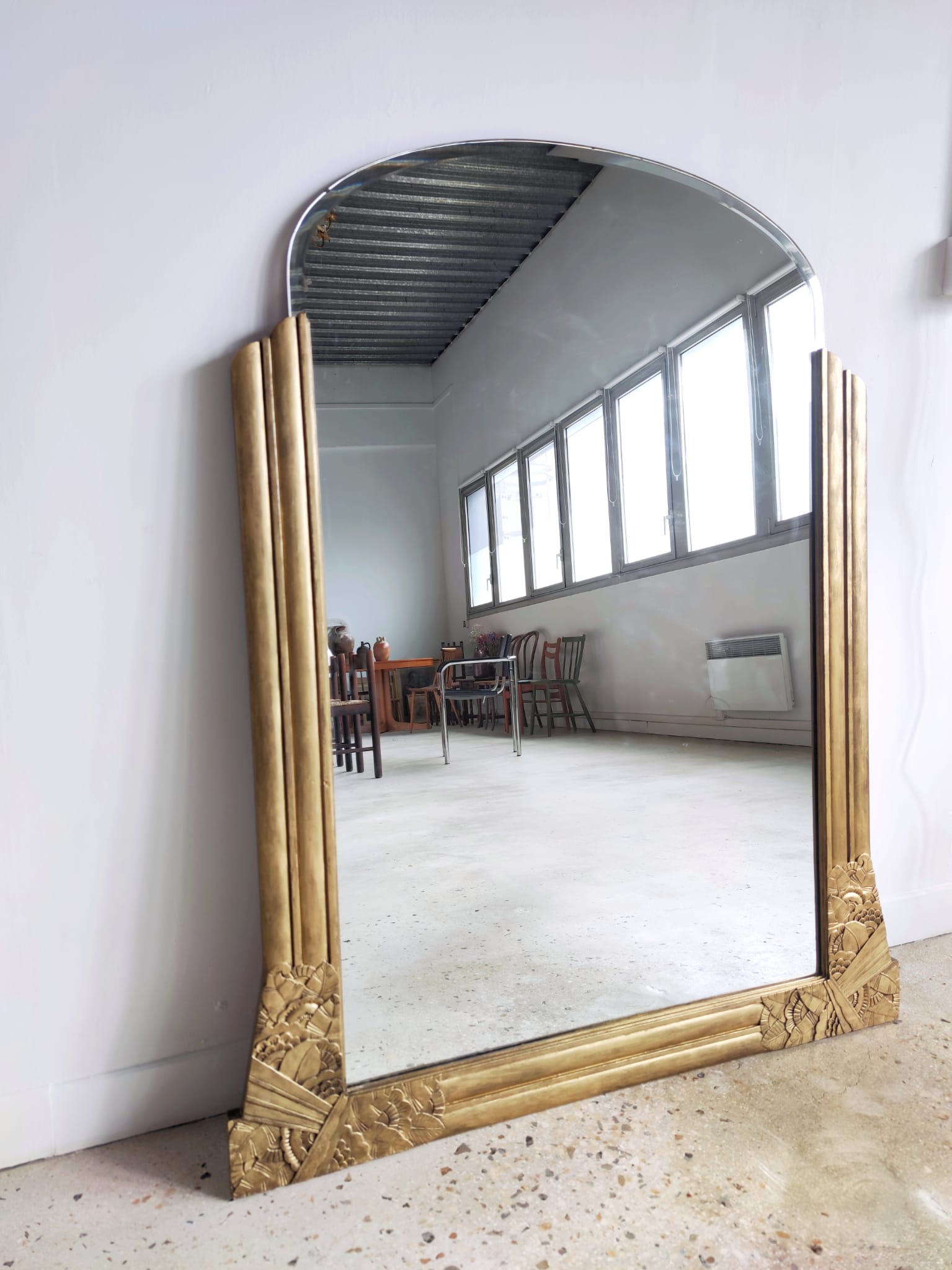 Golden mirror Art Deco