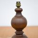 lampe bois, pied de lampe bois vintage
