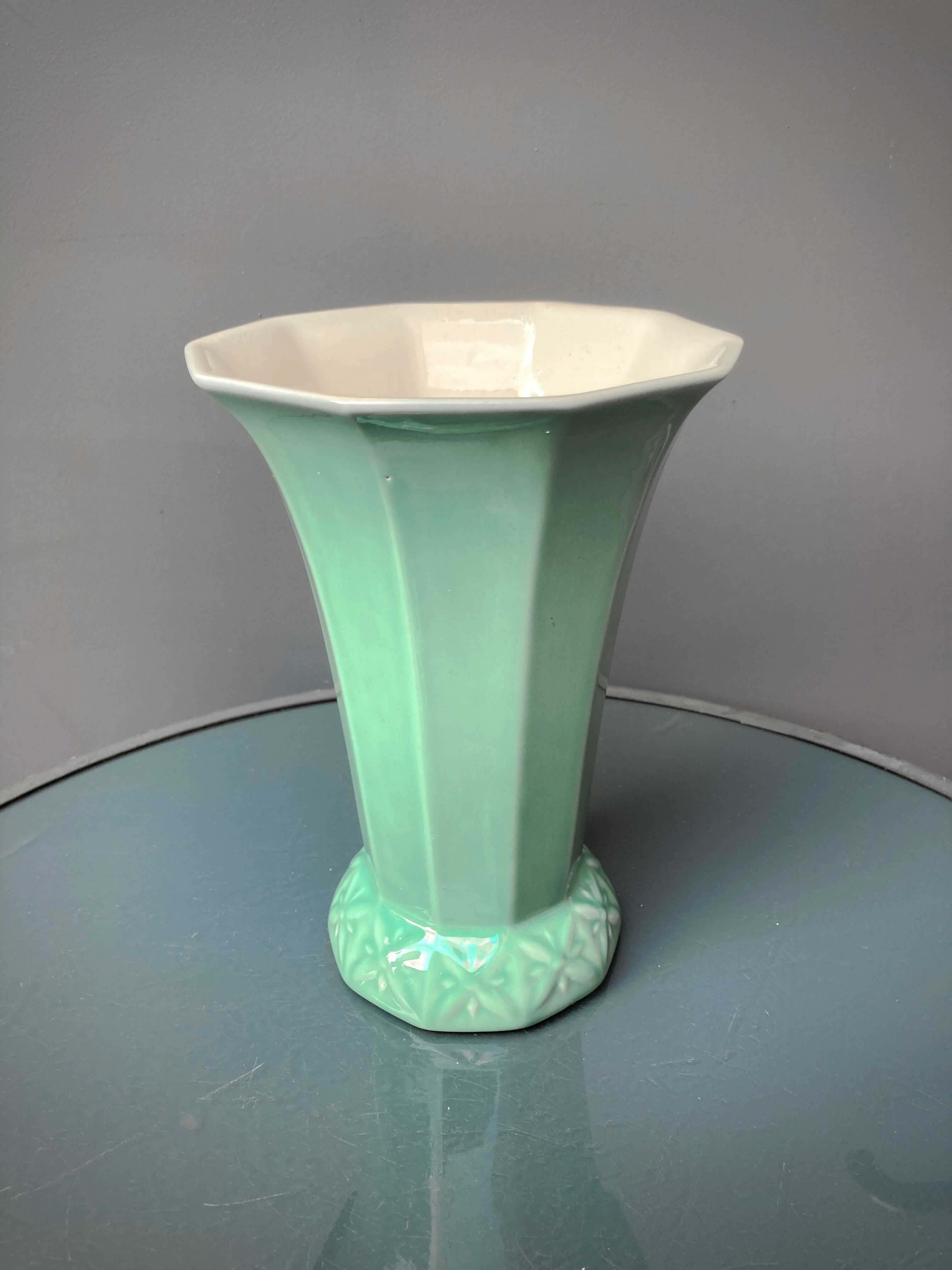 Vase Villeroy et Boch 1950 vert céladon Selency