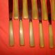 Set of 12 table knives and 12 cheese knives in bone and stainless steel.