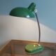 Large vintage desk lamp (50cm) in green lacquered metal, 70s