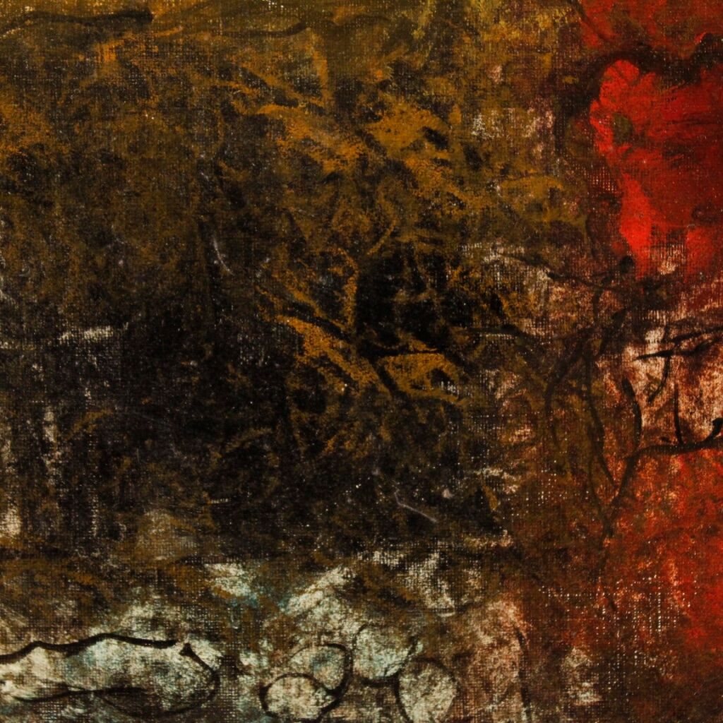 American abstract painting signed by Robert Jay Wolff 20th century