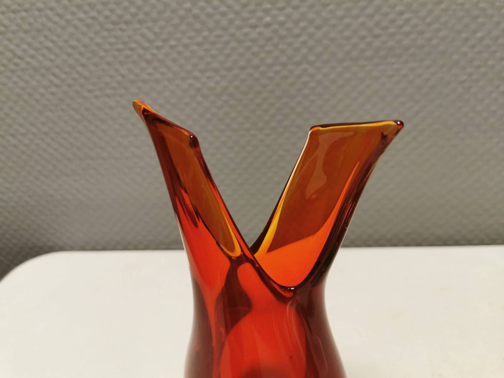 Vase en verre de Murano par Flavio Poli années 1950