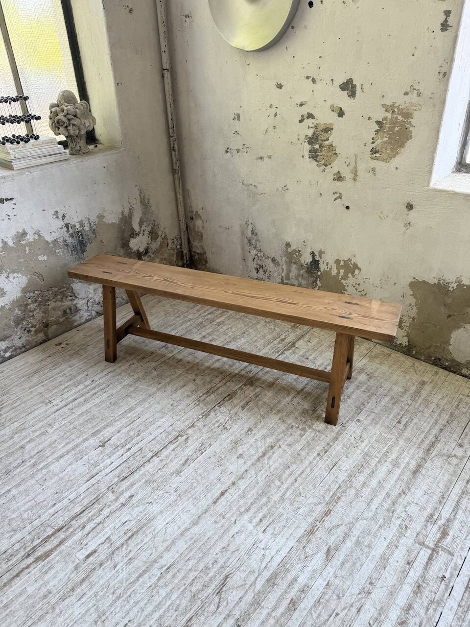 Pine farm bench, 1950