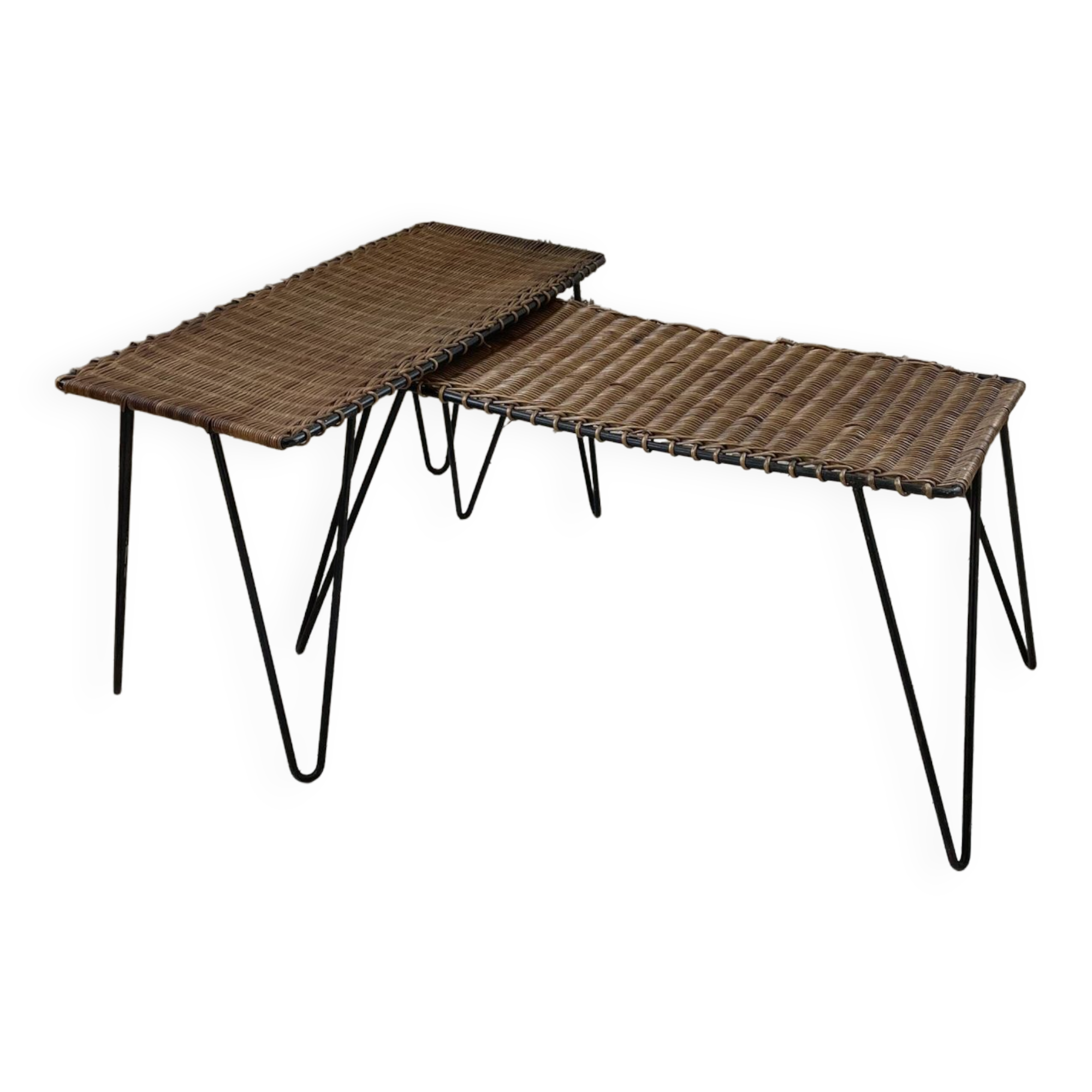 Duo of wicker tables RaouDuo of wicker tables Raoul Guysl Guys