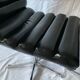 A set of four leather chairs, Italy, 80s