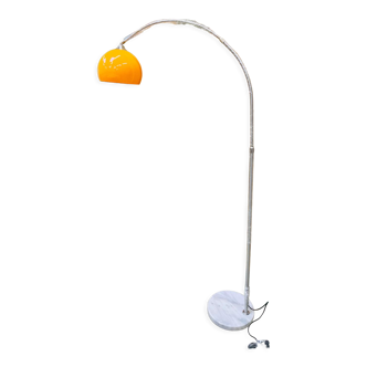 Orange round floor lamp