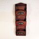 Wooden wall mail door