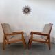 Lot 2 designer reconstruction rest armchairs from the 50s Free-Span / Guariche vintage