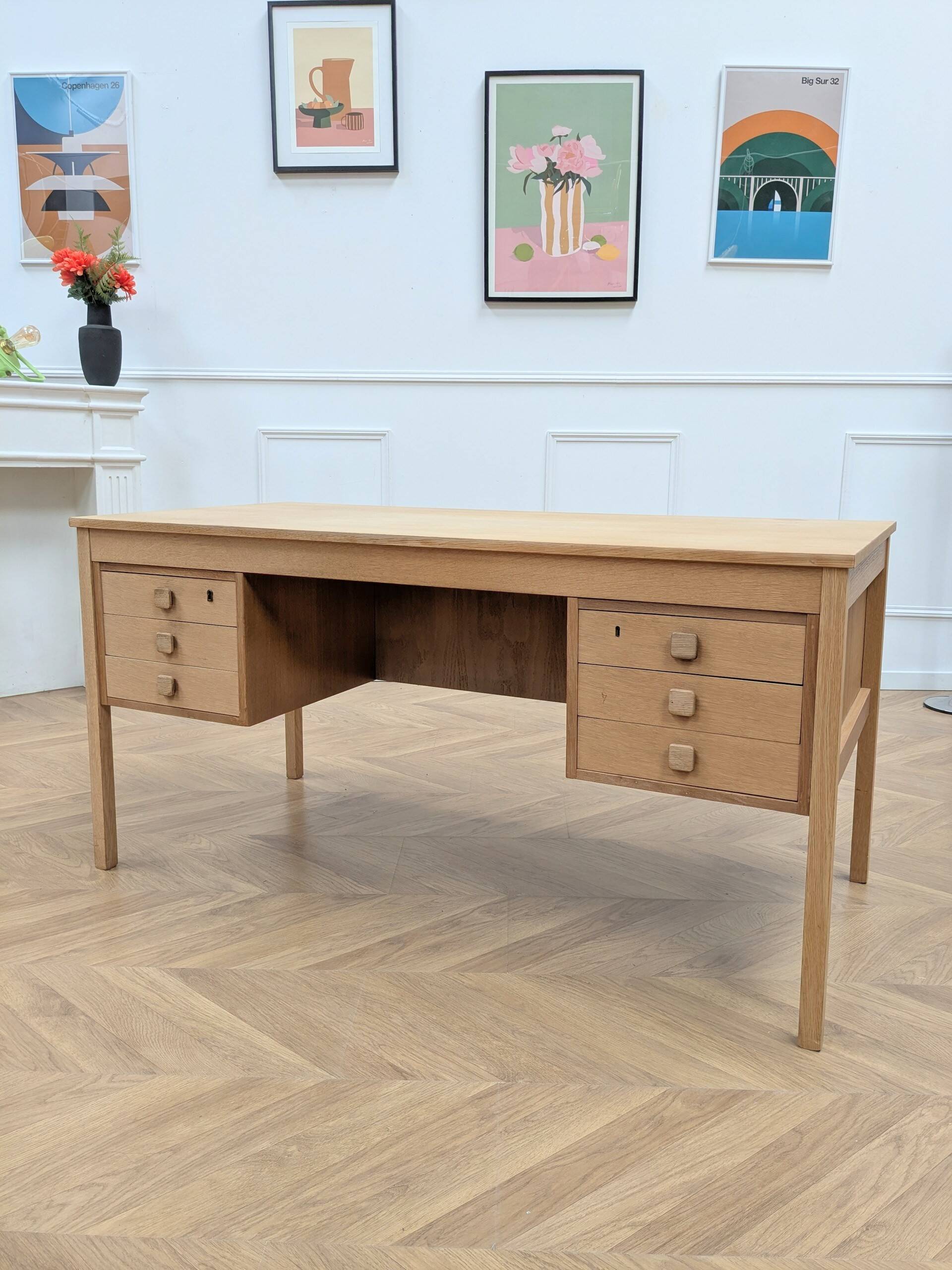 Vintage oak desk