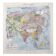 Vintage map Asia China USSR India Japan 43x43cm from 1950