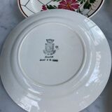 Set of 4 old Saint Amand plates