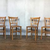 Series of 8 wooden chairs bistro brasserie Lutherma