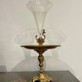 Bronze and crystal centerpiece