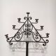 Seven-Arm Wrought Iron Floor Lamp, Art Deco, French Work,