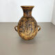 Fat lava pottery "maya tiki" vase by jasba ceramics, germany, 1970s