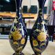Pair of cobalt blue porcelain vases