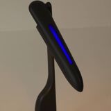 Black post-modern lamp by Philippe Michel, vintage design, Circa 1980