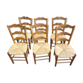 Set de 6 chaises paysanne