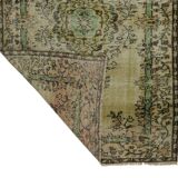 One-of-a-kind turkish handwoven vintage rug - rustic vintage charm 250x 157