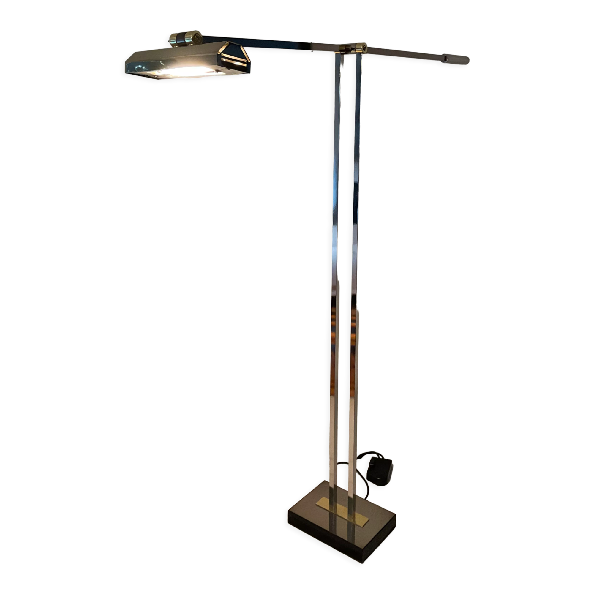 Deknudt brass floor lamp from the 60s