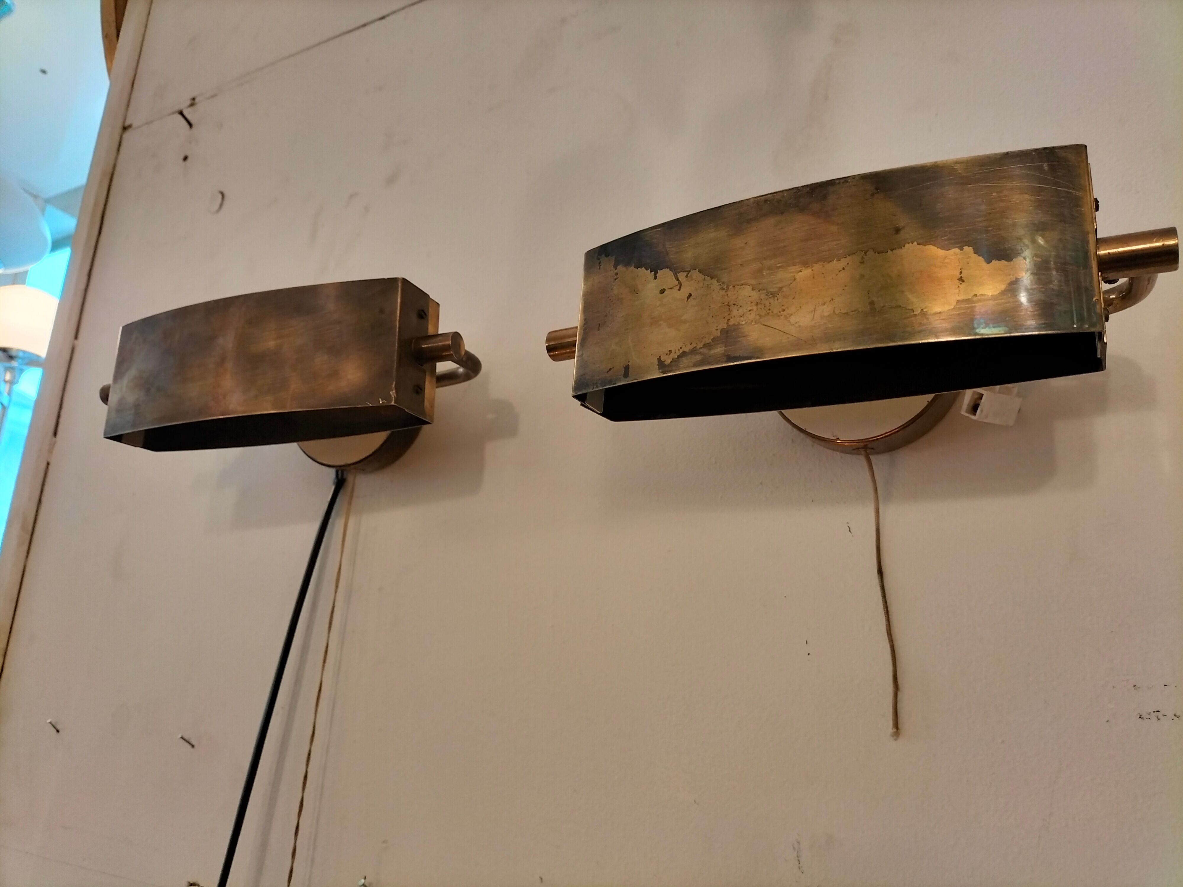 Pair wall lamps