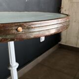 coffee table, vintage bistro pedestal table