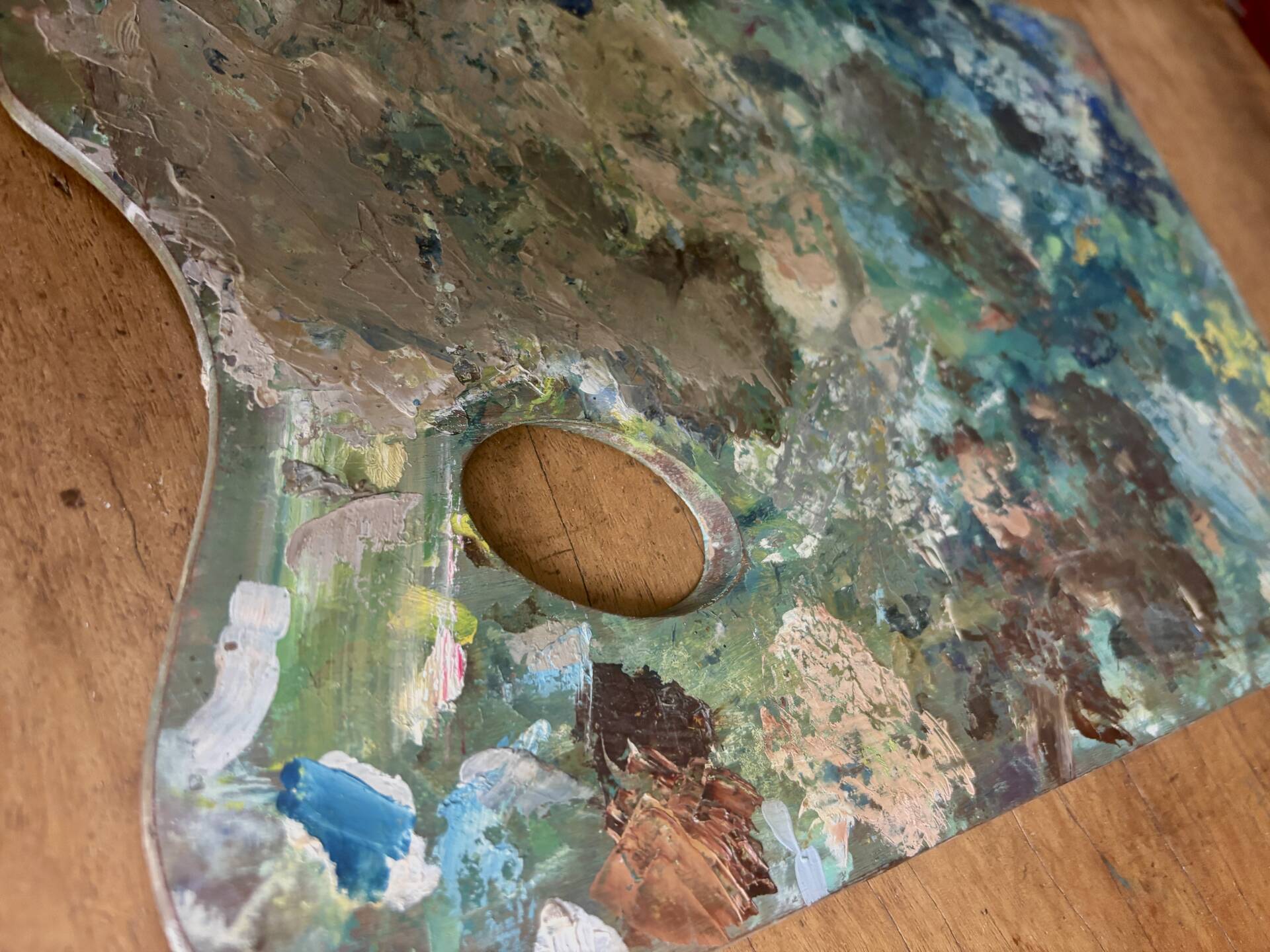 Old painter's palette