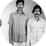 Portrait of two friends in Jaipur