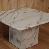 White marble coffee table