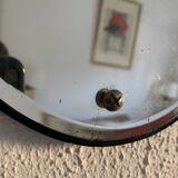 Vintage mirror 1960 asymmetrical rearview mirror - 55 x 38 cm