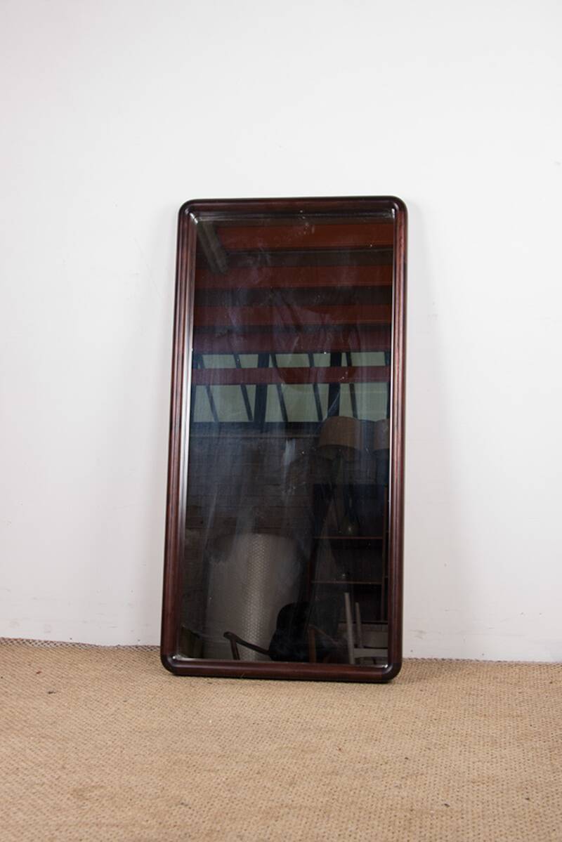 Grand miroir Danois Vintage en Palissandre modèle 206 par Aksel Kjersgaard.
