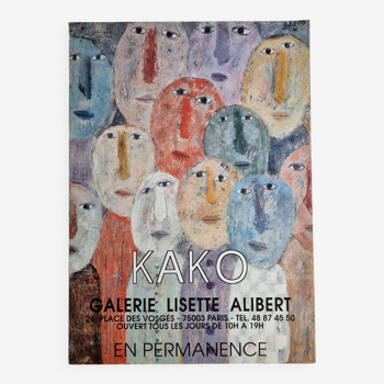 Affiche d'exposition d'après Kako Topouria, 43 x 60 cm
