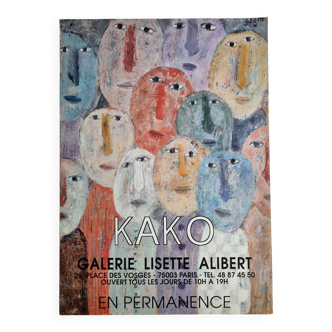 Affiche d'exposition d'après Kako Topouria, 43 x 60 cm