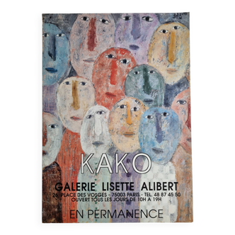 Exhibition poster after Kako Topouria, 43 x 60 cm
