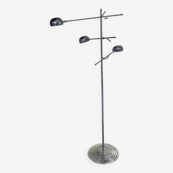 Modular chrome floor lamp