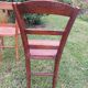 5 wooden bistro chairs