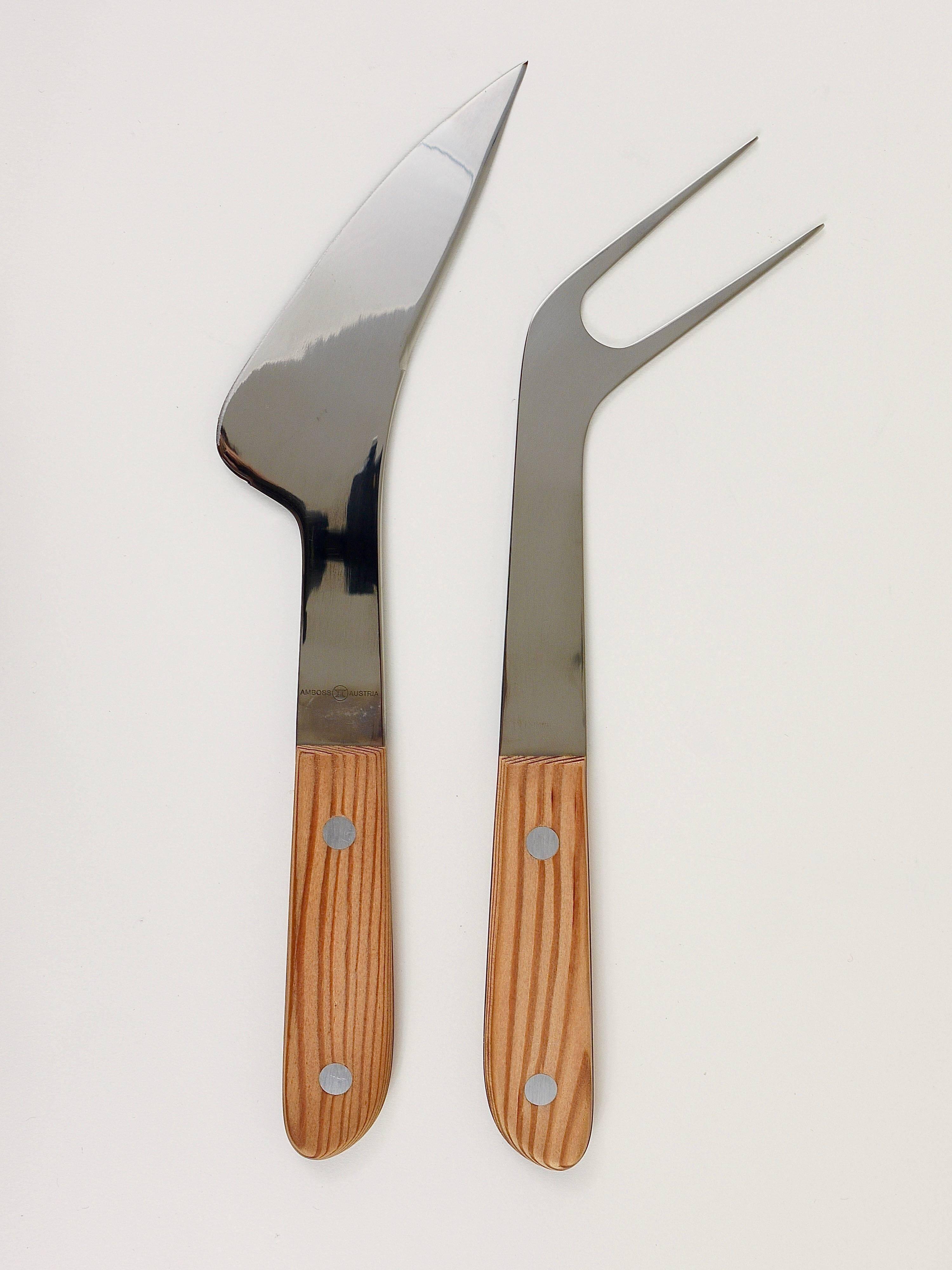 Mid-Century Sculpture Set 5009, Knife and Fork by Amboss Austria, 1960s