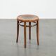 Antique bentwood stool from early 1900s with a seat with beautiful details