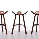 Spanish marbella sergio rodrigues bar stools 1970s