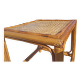 Small woven rattan table