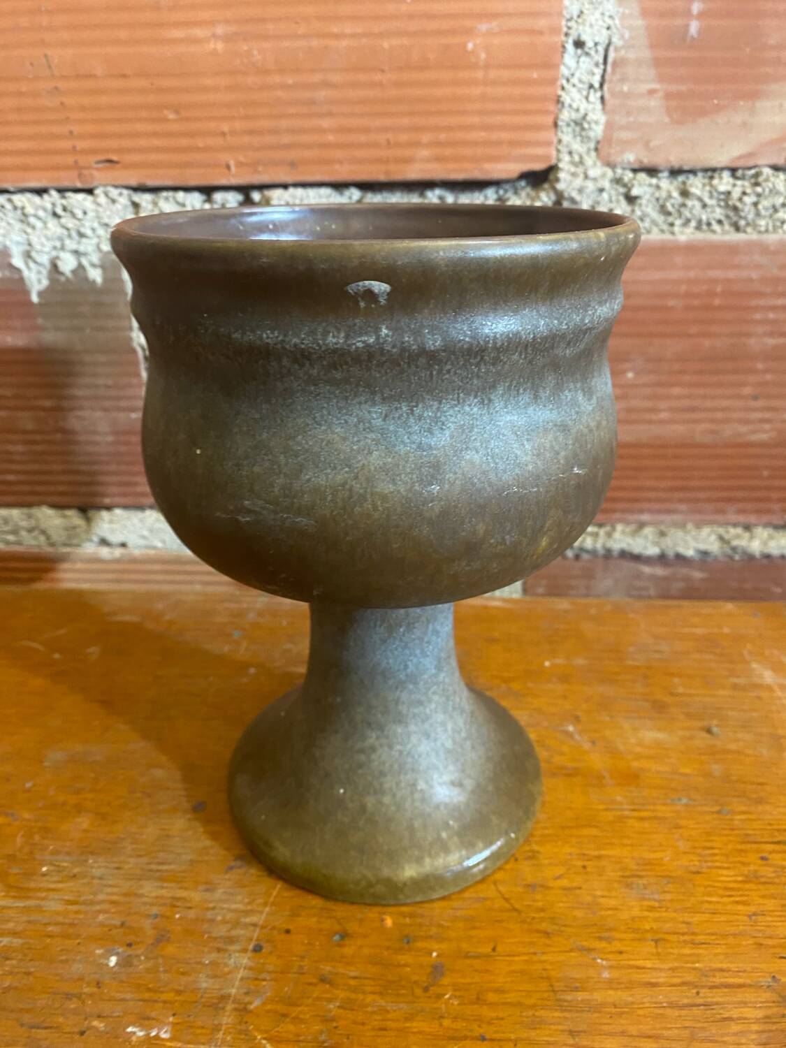 Chalice tankard antique strehla grey stoneware gdr germany vintage