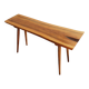 1960s Organic Solid Oak Side Table