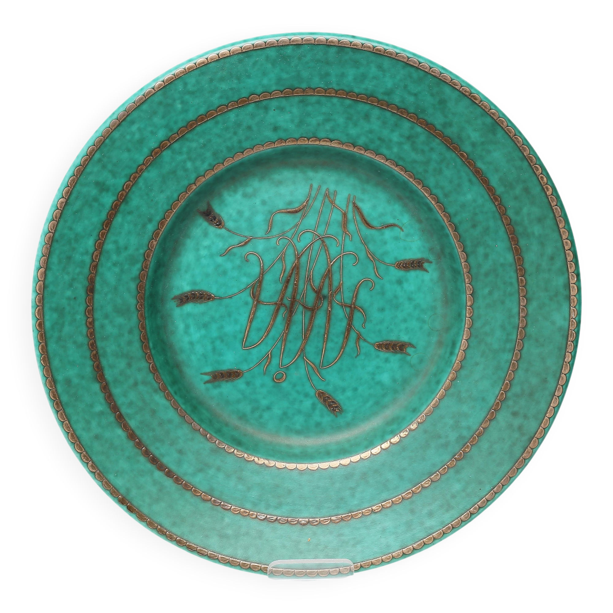 Plat Wilhelm Kage  Gustavsberg, Suède, 1944 Signé et daté