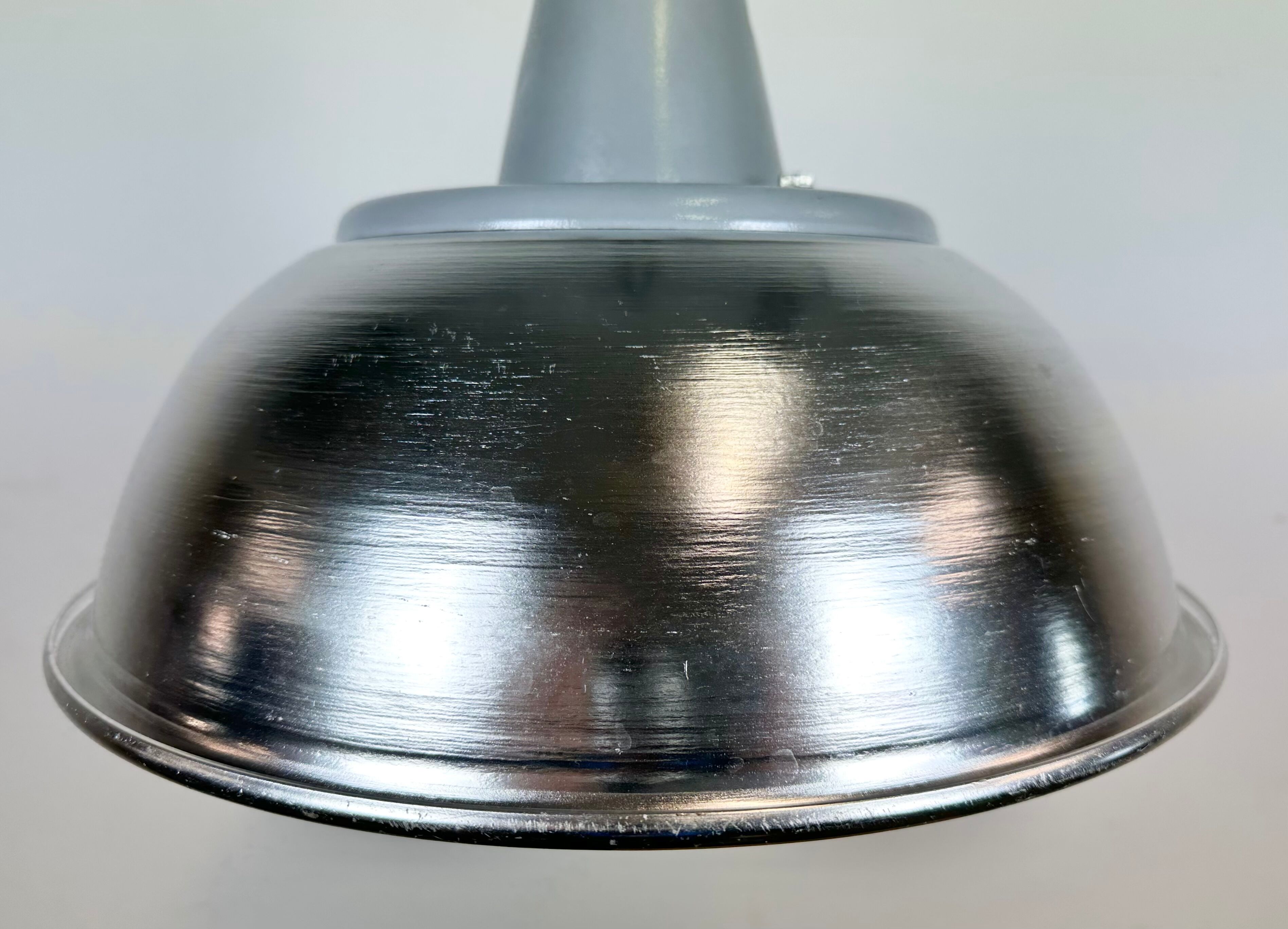 Industrial Italian Aluminium Pendant Lamp from Fael Luce, 1970s