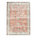 All-Over Floral Classic Red & Blue Turkish Rug, 260x366Cm