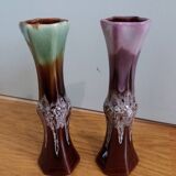 Vallauris flamed soliflore vases