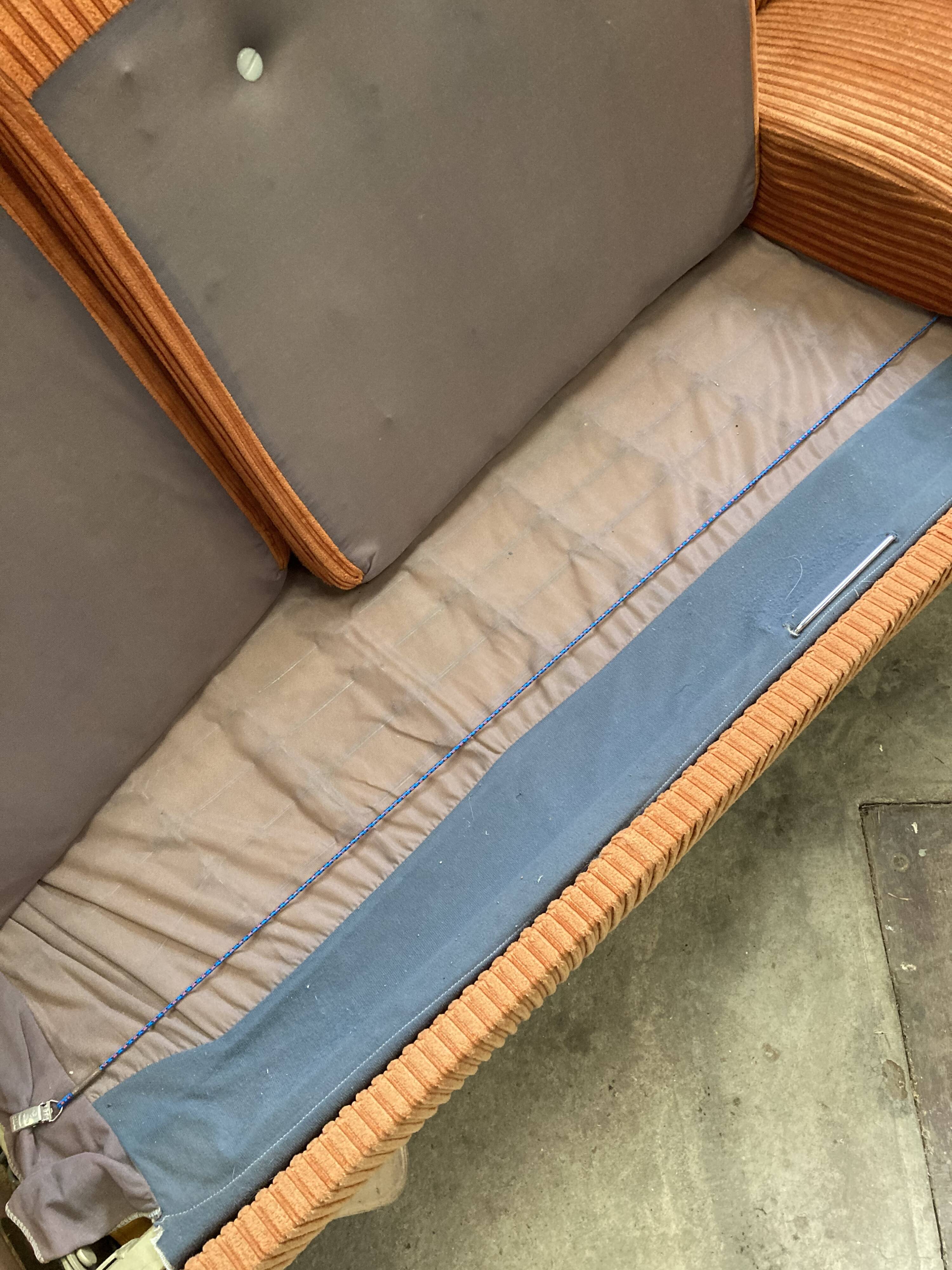 Vintage orange sofa bed