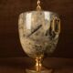 Macabo Grey Parchment & Brass Thermos Glacette, Cusano Milanino, Italy 1950