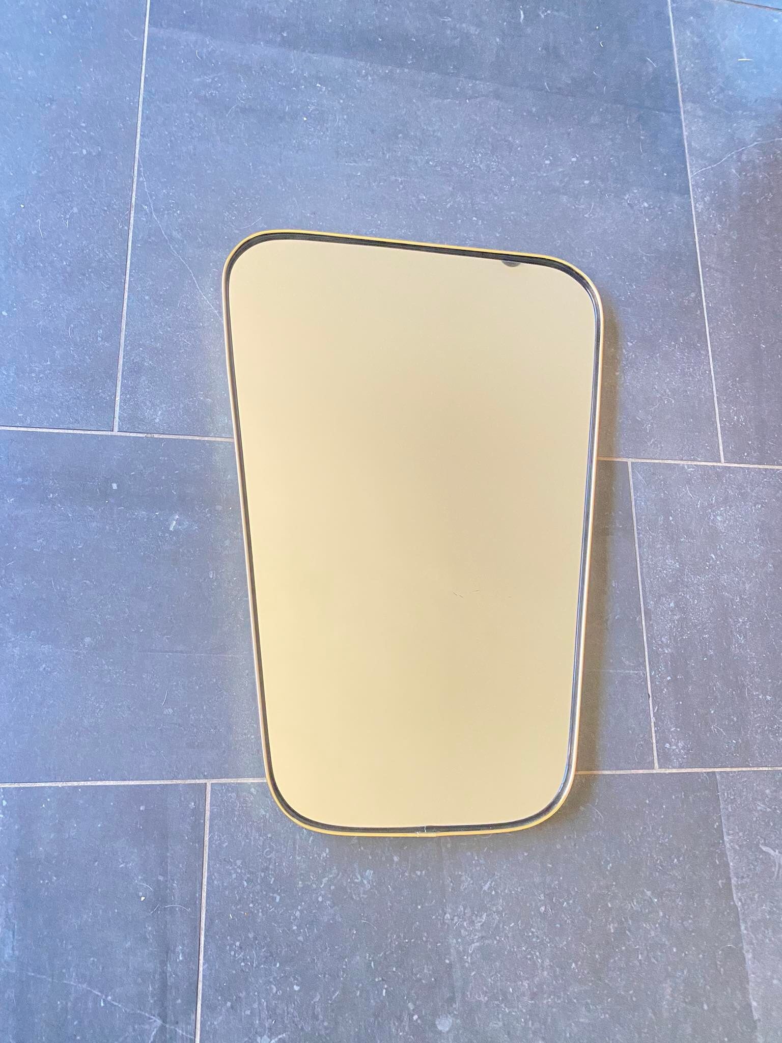 Trapezoidal vintage mirror